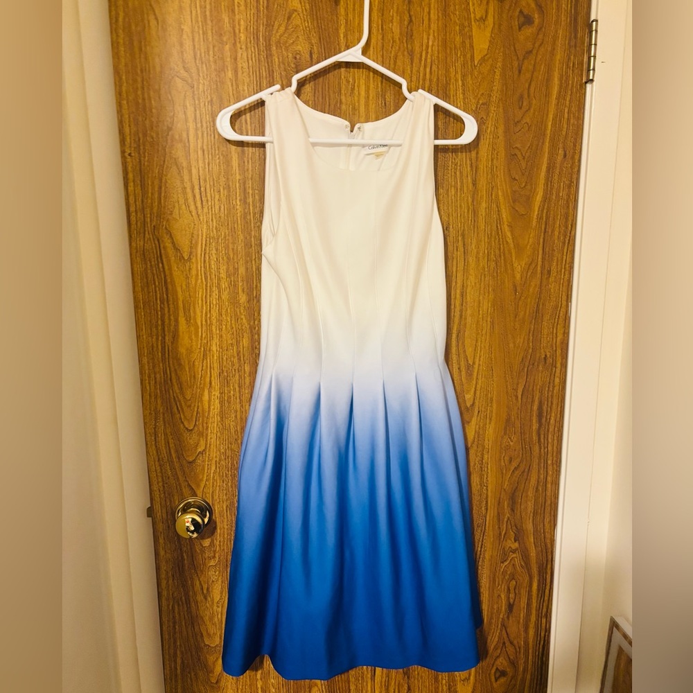 Calvin Klein White Minimalist Sheath Dress